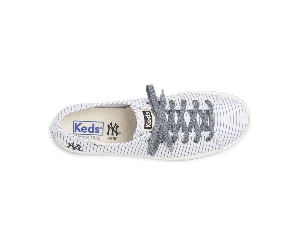 Tenis Keds Mujer Blancos - Kickstart Mlb® - 2305-HAYKM